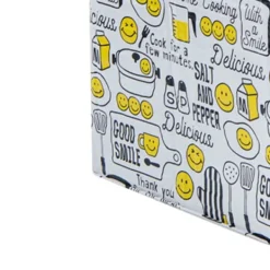 Oliesprøjtplade Foldbar varmebestandig aluminiumsfolie madlavning Stænksikker skærm til køkken stegepande Smilende ansigt Best