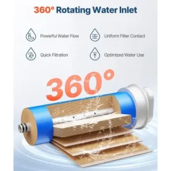 Omvendt osmose system erstatning, SS-004 model, til vandfilter under vasken