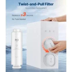 Omvendt osmose system erstatning, SS-004 model, til vandfilter under vasken
