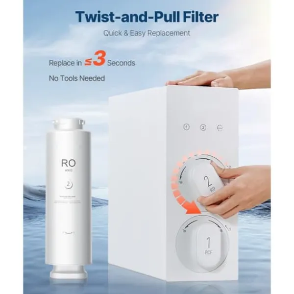 Vandfiltre>Omvendt Osmosesystem, Udskiftning til SS-002, Vandfilter til Under Vasken