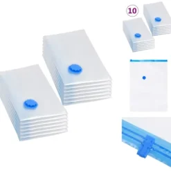 Opbevaringsposer - Living vakuumposer til opbevaring af tøj 80x60 cm 10 stk. Online