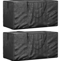 Opbevaringsposer Til Hjemmet>Opbevaringsposer til juletræer - 2 stk. polyethylen | Farve: Sort