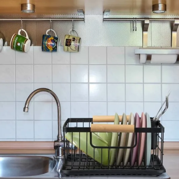 Opvaskestativ, 2-etagers, Drypbakke Discount