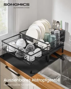 Opvaskestativ, 31x42x18,5 cm, Sort Sale