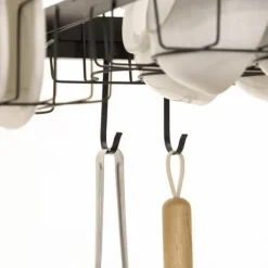 Opvaskestativ, 93x30x52,5 cm, Sort Online