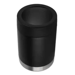 Isspande & Kølere>12oz dåsekøler sort dobbeltvægsisolering rustfrit stål isoleret flaskekøler til bil