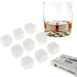 Whiskysten>9-pack Natural Whisky Rains - Ice Cubes of Stone White