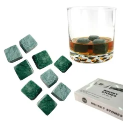 Whiskysten>9-pack Natural Whisky Scenes - Ice Cubes of Stone Green