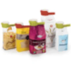 Madlavningsmaskiner>2-pack påsklämma m hällfunktion livsmedel skafferi köksredskap