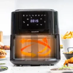 Pack Varmluftsfrituregryde med vægt og Sammenklappelig silikonekurv til Air Fryer InnovaGoods Best