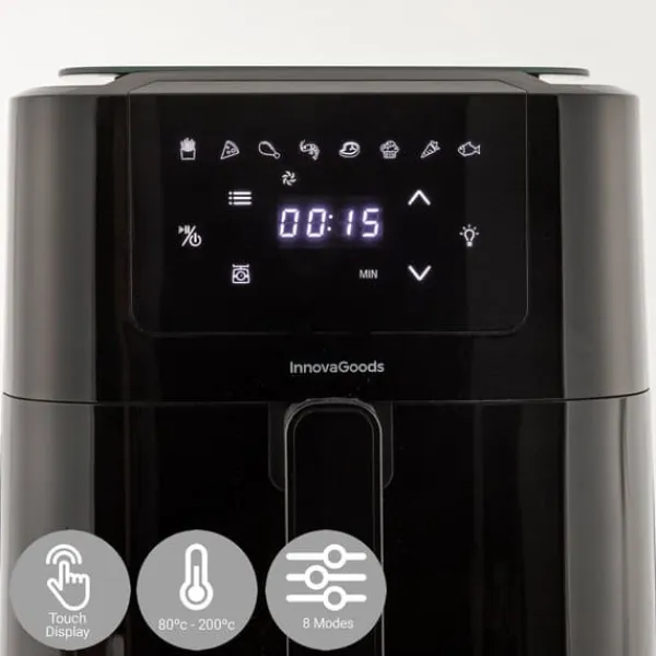 Pack Varmluftsfrituregryde med vægt og Sammenklappelig silikonekurv til Air Fryer InnovaGoods Best