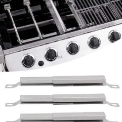 3-Pak Crossover Rør til Gasgrill - Sølv Hot