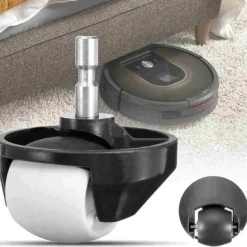 2-pak forhjul til iRobot Roomba 500/600/700/880/980 Sort Hot