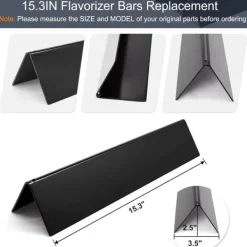 Griller>3-pak grillvarmeplader til Weber Spirit 200-serien - Sort