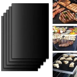 5-Pak Non Stick Grillmåtte Ovnmåtte & Bagemåtte 40x33cm Clearance