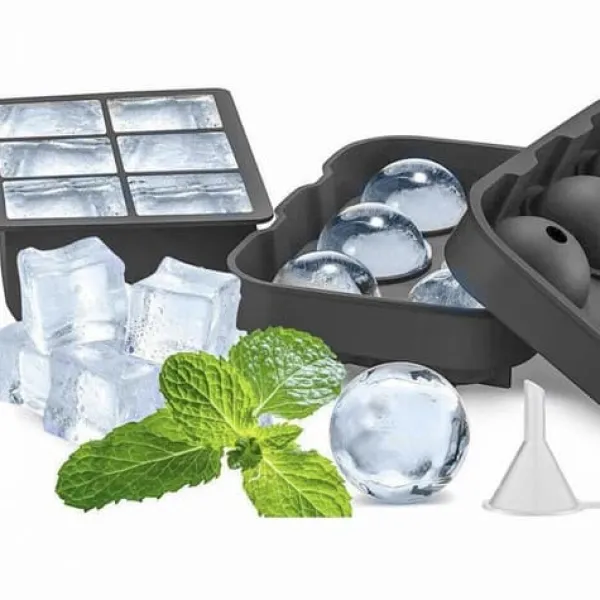 2-pak stabelbare silikoneforme til isterninger og isterninger XXL store isterninger Clearance