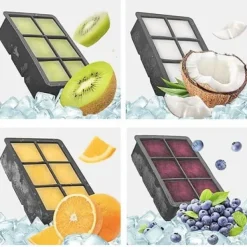 2-pak stabelbare silikoneforme til isterninger og isterninger XXL store isterninger Clearance