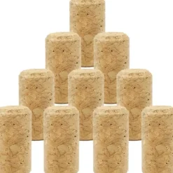 Flaskepropper>10-pak vinkorkpropper til forskellige vinflasker og gør-det-selv-dekoration, længde 40 mm, diameter 21 mm