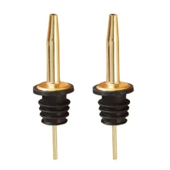 Flaskepropper>2-pakke hælde rør dråbe kork bottlepip dosering rør i guld