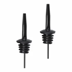 2-pakning hælde dryp tørre flaske rør dosering rør i metal sort