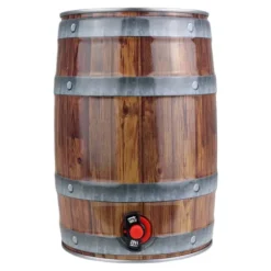 Drikkevareautomater>Party keg 5 liter med hane, trælook
