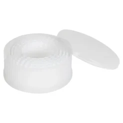 Patisse Udstikkere>udstikkere runde, savtakkede, 5-delte, hvide