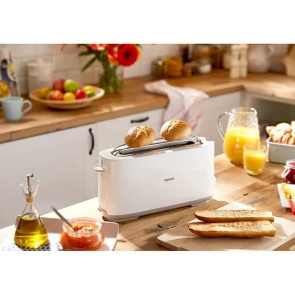 Philips Brødrister Hd2590 Hvid One Size / EU Plug Sale