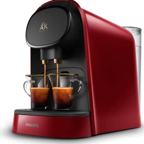 Philips L'Or Barista LM8012 / 51 dubbel espressokapsel kaffemaskin - röd + 9 kapslar Discount