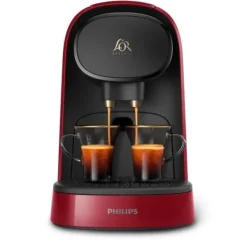 Philips L'Or Barista LM8012 / 51 dubbel espressokapsel kaffemaskin - röd + 9 kapslar Discount