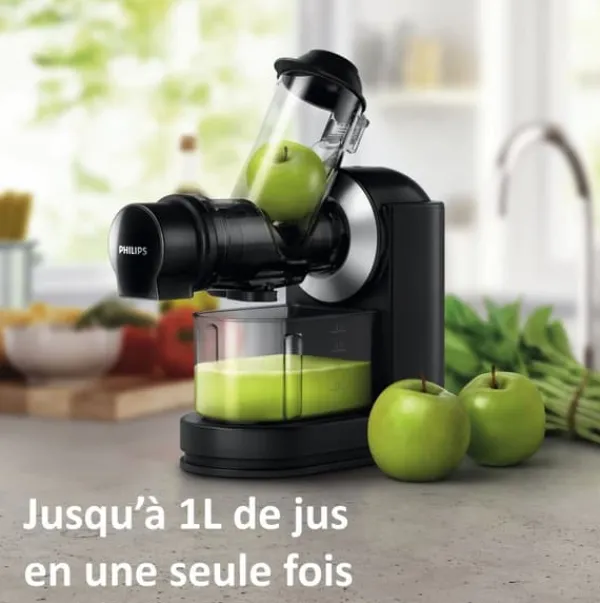 Philips Viva HR1889/70 Juicer - XL Öppen spis - Snabb rengöring - 1L kanna - Svart Clearance