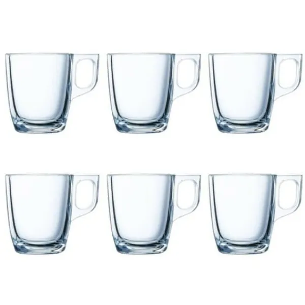Piece Coffee Cup Set Luminarc Nuevo Transparent Glass 90 ml 6 Pieces Outlet