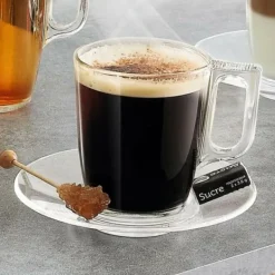 Piece Coffee Cup Set Luminarc Nuevo Transparent Glass 90 ml 6 Pieces Outlet