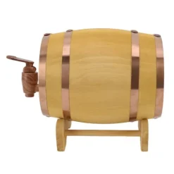 Vinflaskeholdere>Pine vinfat 750 ml träfat fat för förvaring av whisky vin sprit öl sprit