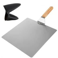 Pizzabakke med ovnmante - rustfrit stål Sale