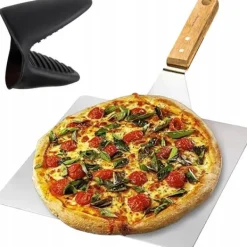 Pizzabakke med ovnmante - rustfrit stål Sale