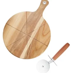 Dorre Pizzaset Sade Skärbräda med Pizzaskärare Sale