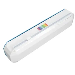 plastfoliedispenser med glideskærer, glat skæring, justerbar, genanvendelig husholdningsfilmdispenser til stanniol, L 38x9,8 cm Hot