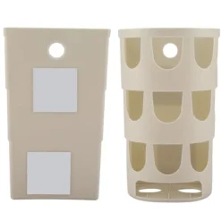 Plastik Vægmonteret Affaldspose Affaldsposer Opbevaringsboks Køkken Soveværelse Badeværelse (Khaki) New