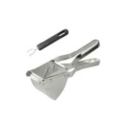 Potatisstöt med dubbel spak och 3-stiftsgaffel - FACKELMANN - För potatis Discount