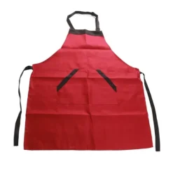 Forklæder>Praktisk Dame Herre Forklæde Kjole Til Hjemmekøkken Restaurant Madlavning Kok Rød