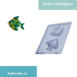 Gelatineforme>Pralinform Fisk Chokladform - Porto Formas 145
