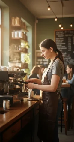 PREMIUM LÆDER FORKLÆDE GRILL / GRILL / BARISTA / KOK / FRISØR FORKLÆDE BRUN VINTAGE Clearance
