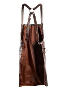 PREMIUM LÆDER FORKLÆDE GRILL / GRILL / BARISTA / KOK / FRISØR FORKLÆDE BRUN VINTAGE Clearance