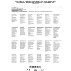 Proptrækker med Estrella vinger, rustfrit stål Sale