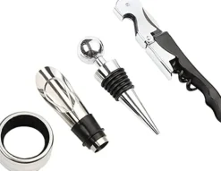 Proptrækker>Proptrækkersæt (vinskænker, søhestekniv, vinring, vinprop)