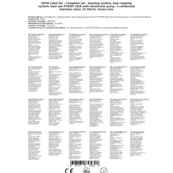 PYGMY 20 / K, ølkølere, ølautomater øl med membranpumpe 1 linje tør køling anordning fremstillet af rustfrit stål, 25 l/h kraftværk, KEG:5 liters adap | CDON Hot