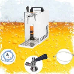 PYGMY 20 / K, ølkølere, ølautomater øl med membranpumpe 1 linje tør køling anordning fremstillet af rustfrit stål, 25 l/h kraftværk, KEG:5 liters adap | CDON Hot