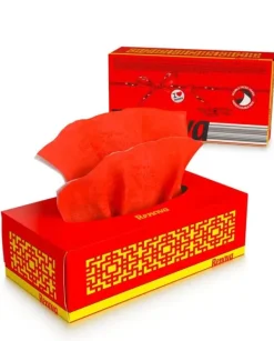 Renova Aftageligt væv Rød 80 stk