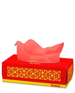 Renova Aftageligt væv Rød 80 stk