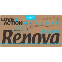 Renova Love&Action Aftageligt væv 70 stk Hot